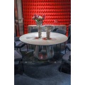 Mesa de comedor redonda de armonía modernista