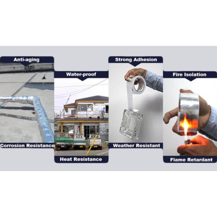 Ruban en papier d'aluminium avec doublure