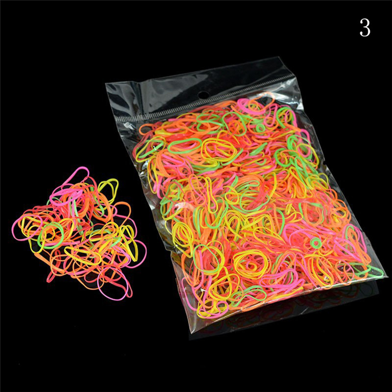 Approx. 100/200/1000pcs/bag Office Rubber Ring Rubber Bands Strong Elastic Stationery Holder Band Loop School Office Supplies