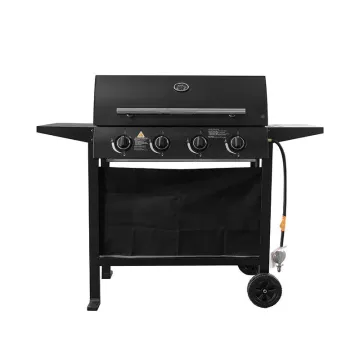 Hot 3 Burner BBQ Propane Gas Grill Stainless Steel 30 000 BTU Patio Garden Barbecue Grill with Two Foldable Shelves