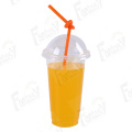 Custom logo disposable plastic cups with lid