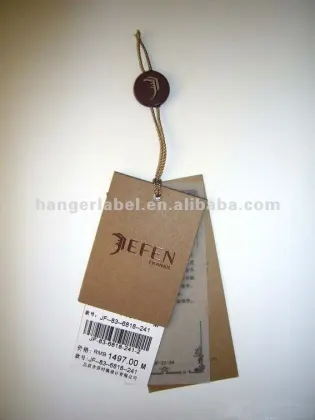 garment jeans paper hang tag