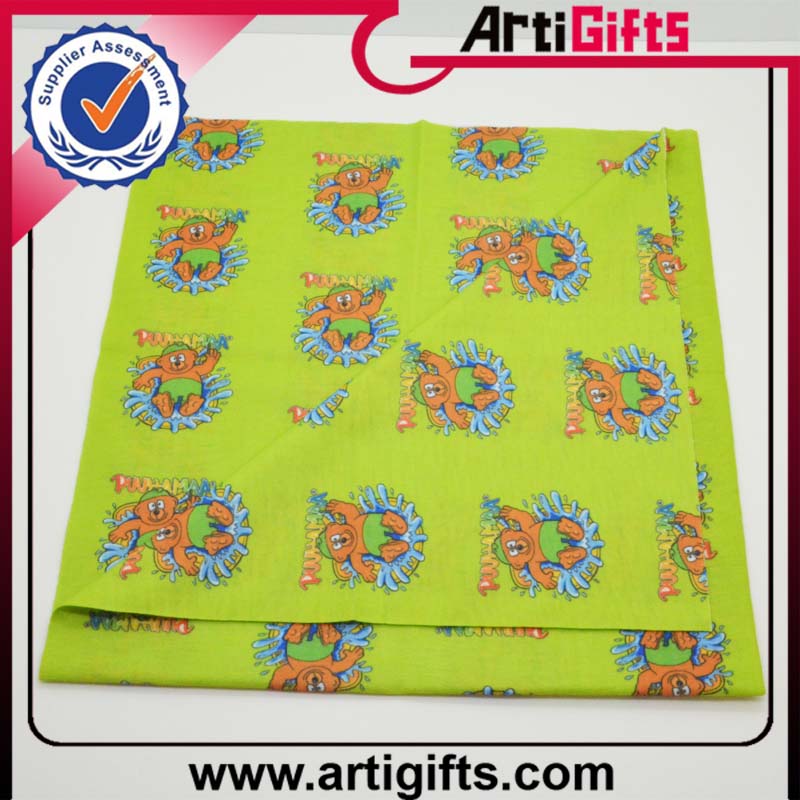 Multifunctional Promotion Polyester Bandana with Two Colors Printing