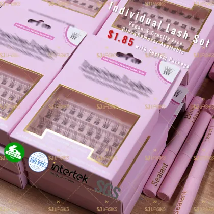 Wholesale DIY Eyelash Extensions Kits with Custom Eyelash Boxes