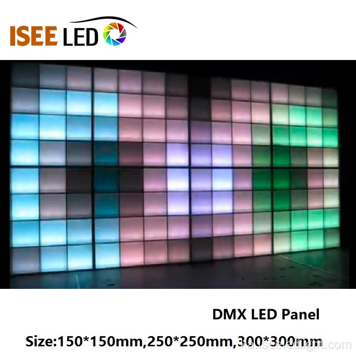 300*300 მმ RGB DMX ვიდეო LED პანელის შუქი