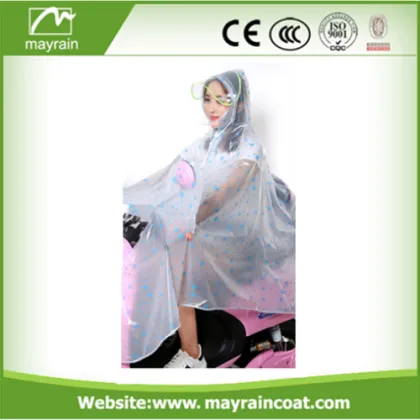 Promotional Transparent Adult Raincoat Poncho