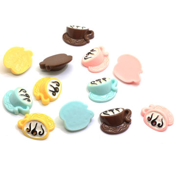 Kawaii Cute Milk Coffee Flatback Resin Cabochon Scrapbooking Embellishment Phone DIY Decoration Craft