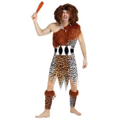 Wholesale Haunted House Caveman Costume for Adult Halloween