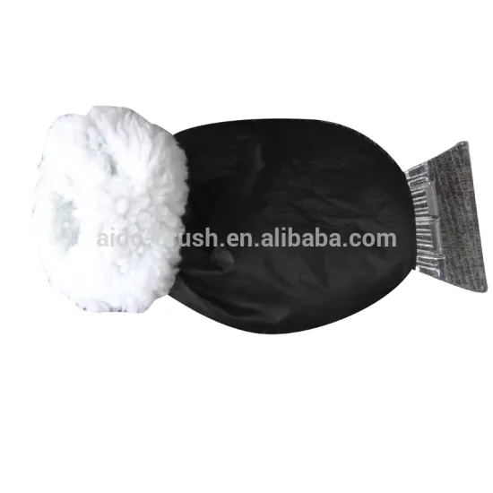Winter Use Popular Promotional Warm Lambswool Glove Type Ice Scraper