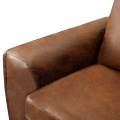 Factory direct sale custom villa living room vintage style lounge couch luxury leather sofa