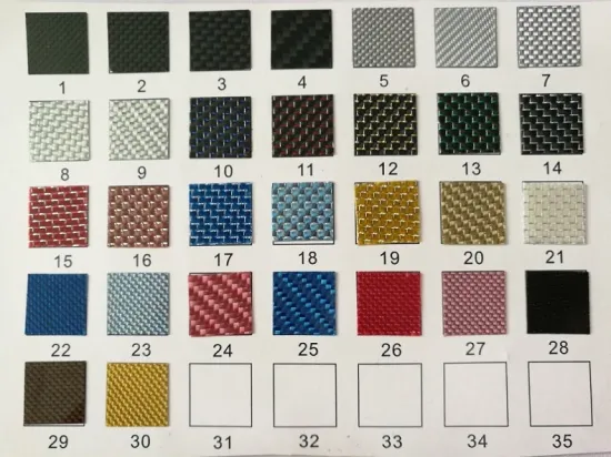 Profession OEM&ODM Colorful Fiber Carbon Board