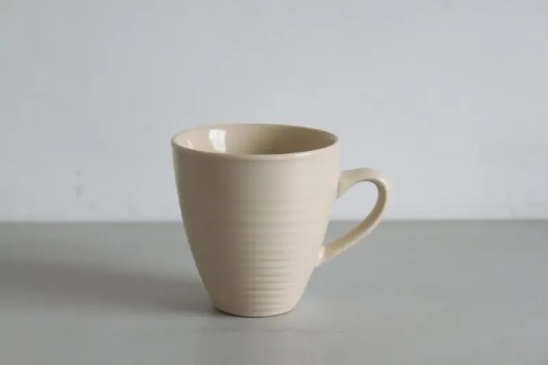 Beige Swirl Ceramic Bowl