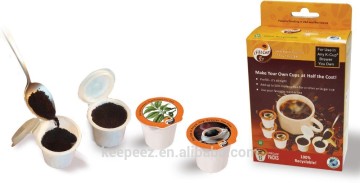 100% recyclable pp Coffee empty keurig k-cups/keurig coffee capsule 2.0