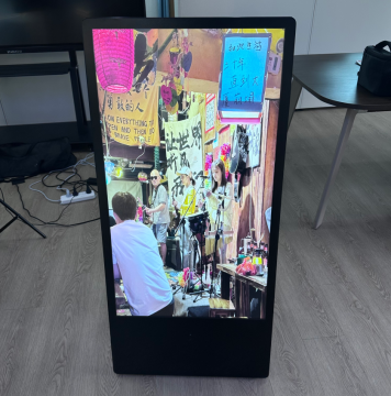 Movable Advertising Display for All-Terrain Deployment