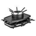 Raclette grill with fondue pot
