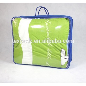 recyclable pvc blanket bag with handle, textiles & leather products packing bags