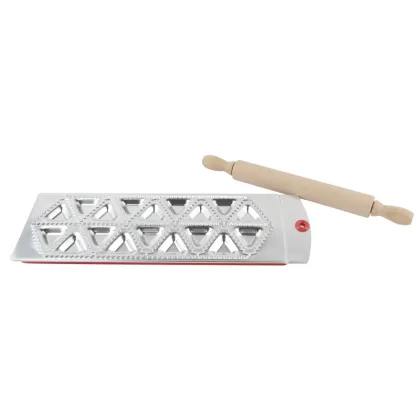 18 triangle shape ravioli mould aluminum alloy dumpling wrapper molding tray