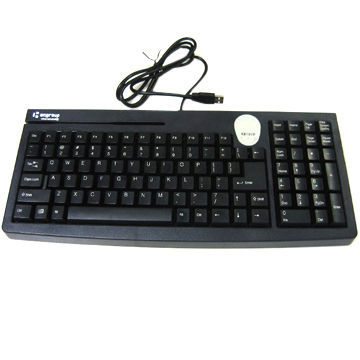 USB Keyboard with Laser Engraving Technology Cap Types, Made of ABS