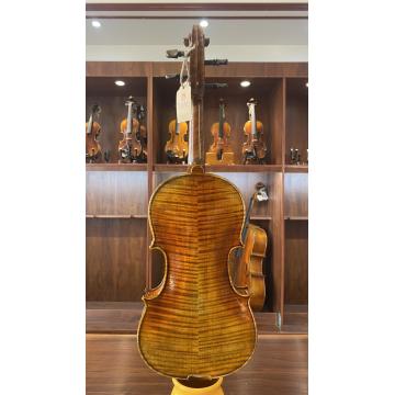 2023 Leuke V-vormige gevlamde handgemaakte viool voor strijkorkest