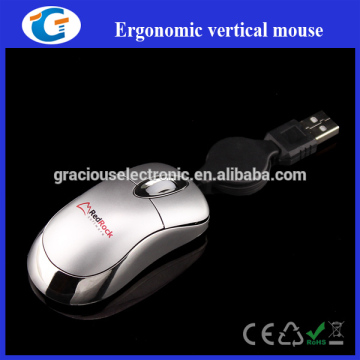 USB Mini Mouse With Retractable Wire Cable USB Mouse