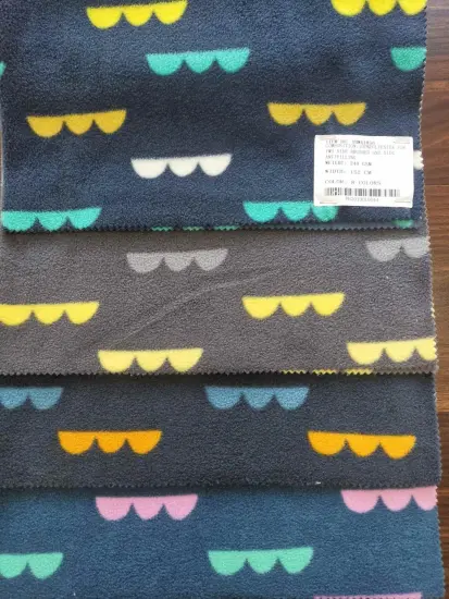 Polyester Fdy Printing Micro Fleece Two Side Fabrics