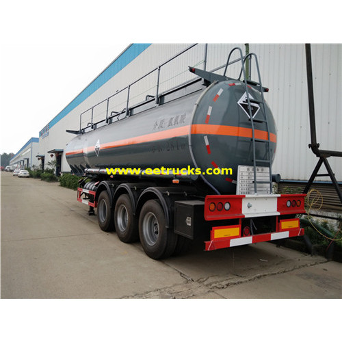 Tri-axle 28 CBM Acido clorhídrico Transport Trailers