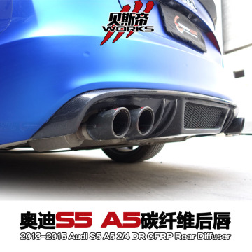 DTM Carbon Fiber Diffuser para el coupé o sedán 2013-2015 Audi S5 A5 Sline