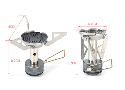Ultra-Light Mini Integrated Camping Stove - Foldable Picnic Gas Stove
