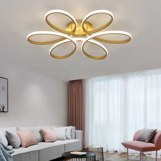 Wholesale Luxury Living Room Bedroom Aluminum Flower LED Ceiling Lights & Lamps