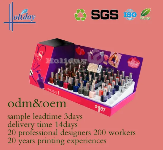 AAA High Quality Cardboard Paper Cosmetic Display Counter,Cosmetics display stand,Makeup Display Counter