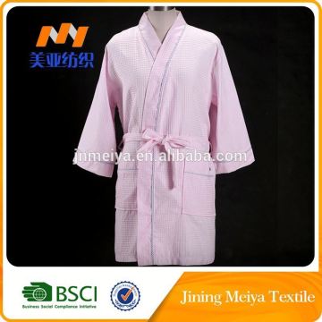 100%Cotton Waffle Shawl Collar Adult Bathrobes