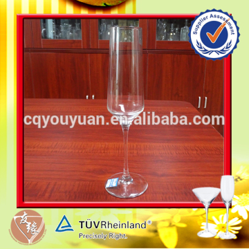 wholesale high end handblown fancy 9oz flute party champagne glasses