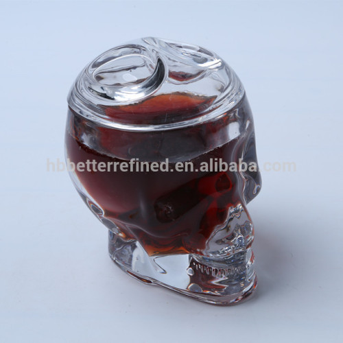 Skull Head Shaped Glass Mug