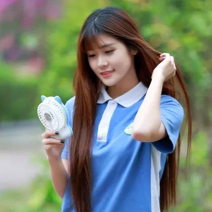 Cartoon Desktop Strong Wind Cool Air Summer Fan