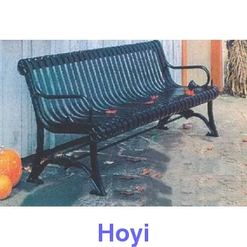 Rust-resistant metal bench for outdoor use