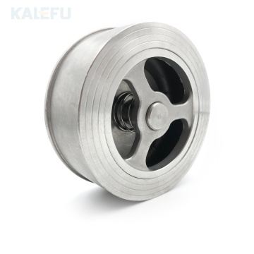 High Temperature Resistant SS201, 304, 316L Stainless Steel One-Way No-Return Wafer Check Valves with Manual Clamp