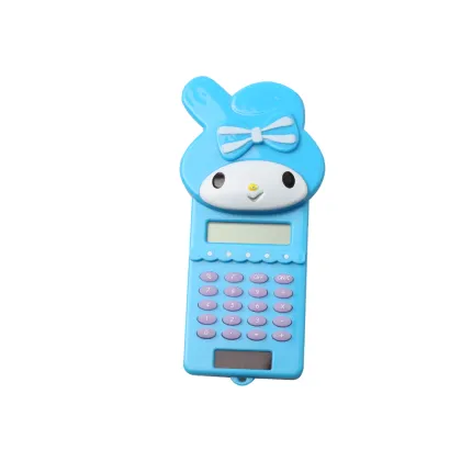 8 Digits Cute Little Girl Shape Pocket Calculator