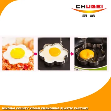 Most Popular Simple Plum-shaped Stainless Steel Egg Ring Mold