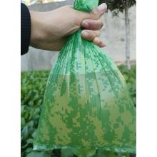 Flat pet waste bags with EPI