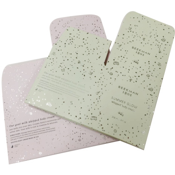 Machine made Small folding card soap Packaging box