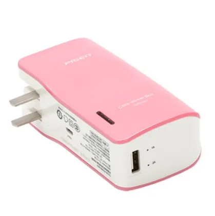Original PISEN Multi Color 5000mAh AC Plug Travel Power Bank For Mobile Phone