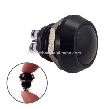 12mm metal door bell switch,push button switch with momentary and screw connection