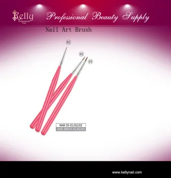 Many Patterns Of Nylon Hair Gel Nail Brush Plastic& Wooden Nail Art Brush Set