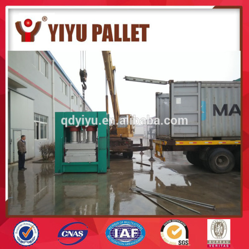 Full automatic wooden pallet making machine,compressed wood pallet making