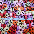 4*7MM Heart Shape Letter/ Alphabet Acrylic Beads For Bracelet DIY