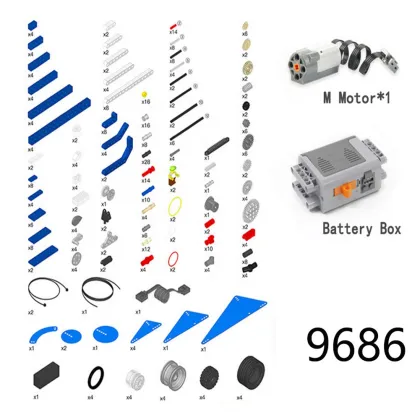 Stemedu 396pcs Kids Building Block 9686 Science Education Set