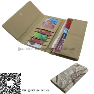Multifunction Leather Credit Card Wallet (JJ-L-WALLET04)