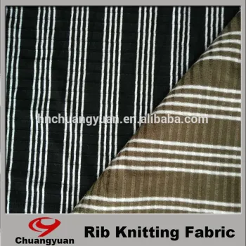2016 new design 1x1 rib knit fabric made in china warp knitting factory