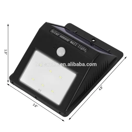 High quality LED Solar Sensor light / Outdoor Solar Motion Sensor Light with 5.5v solar panel