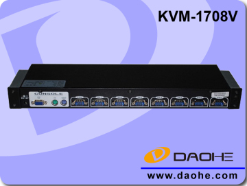 NEW ARRIVAL 17 inch PS/2 LCD KVM Switch 8 ports